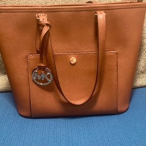 Michael Kors brown leather tote